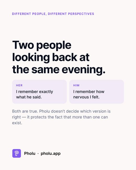Two people, one evening